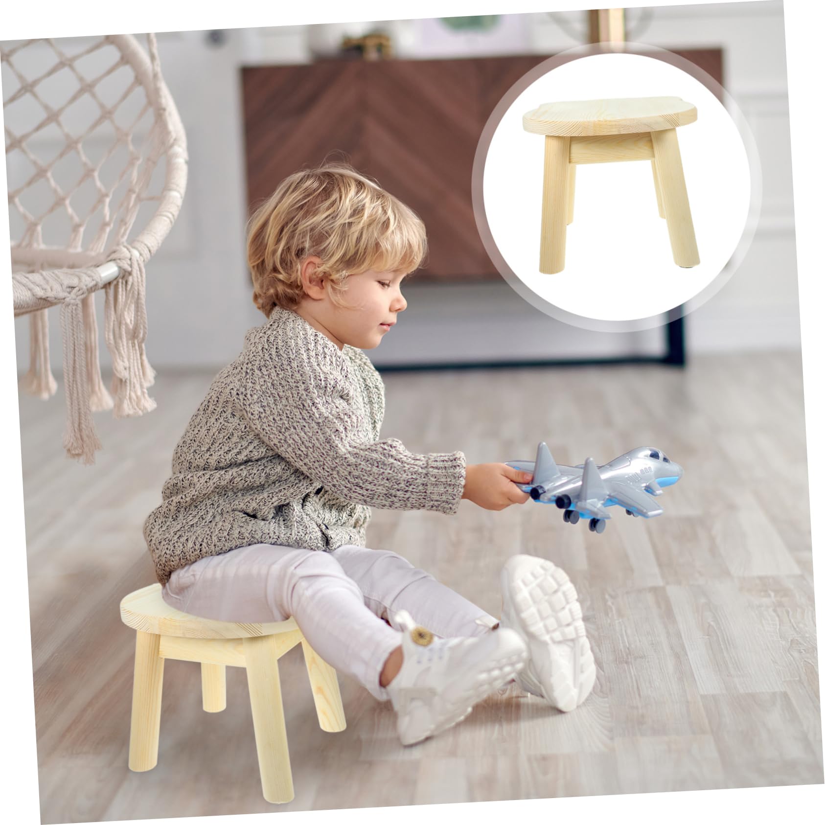 HOODANCOS Shoe Changing Stool for Boy Girl Small Stool Cartoon for Indoor Use Sturdy and Non- for Bathroom Kitchen and Playroom Helps Boy Girl Reach Sinks and Change Shoes