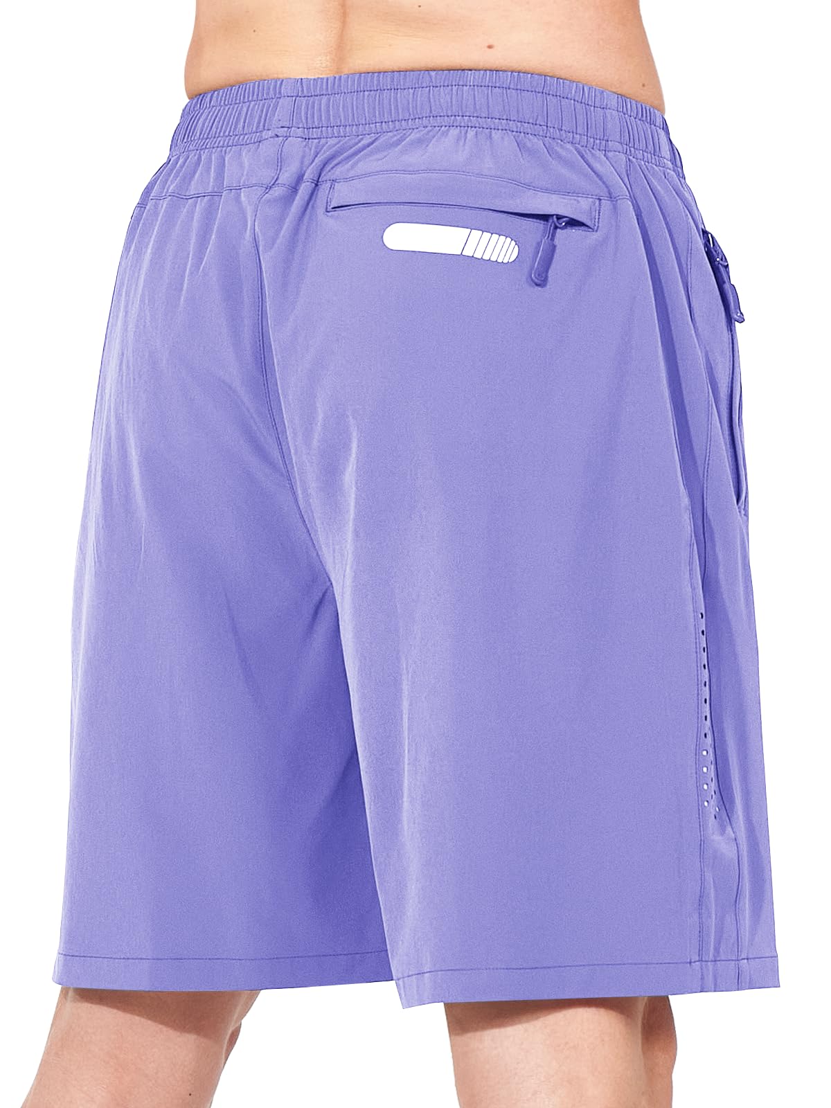 NORTHYARD Sportliche Laufshorts für Herren, schnelltrocknend, Workout-Shorts, 17,8 cm/12,7 cm/22,9 cm, leicht, Sport, Fitnessstudio, Basketball, Tennis, Wandern, Veilchen, Klein