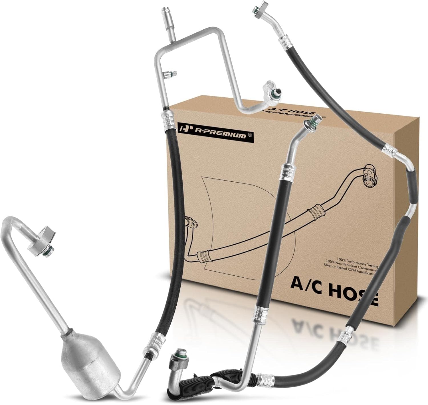 A-Premium A/C Suction and Discharge Line Hose Assembly Compatible with Ford Explorer 2006-2010 4.0L