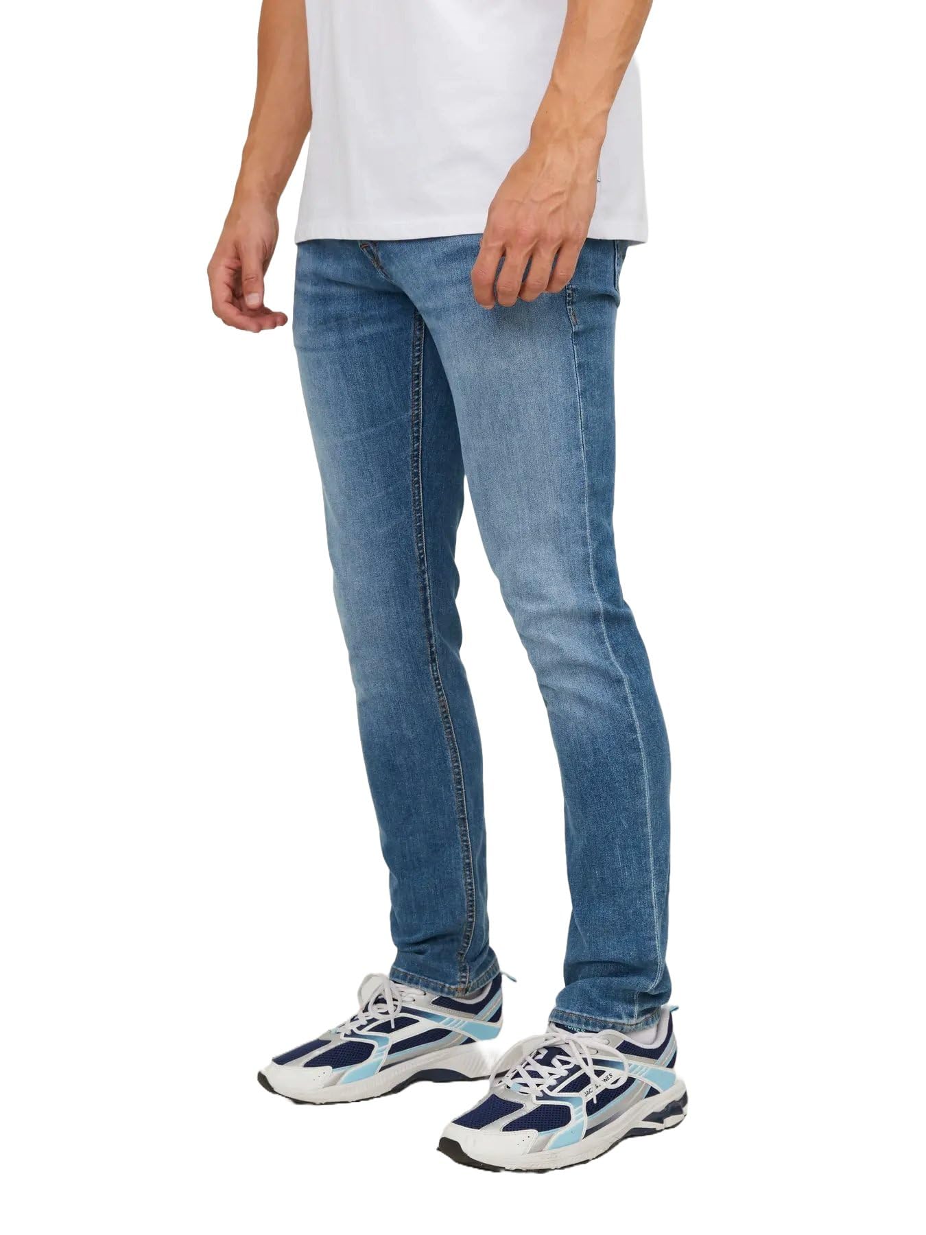 JACK & JONES Men's Jjiglenn Jjoriginal Am 815 Noos Slim Jeans Light Blue, 30W / 32L