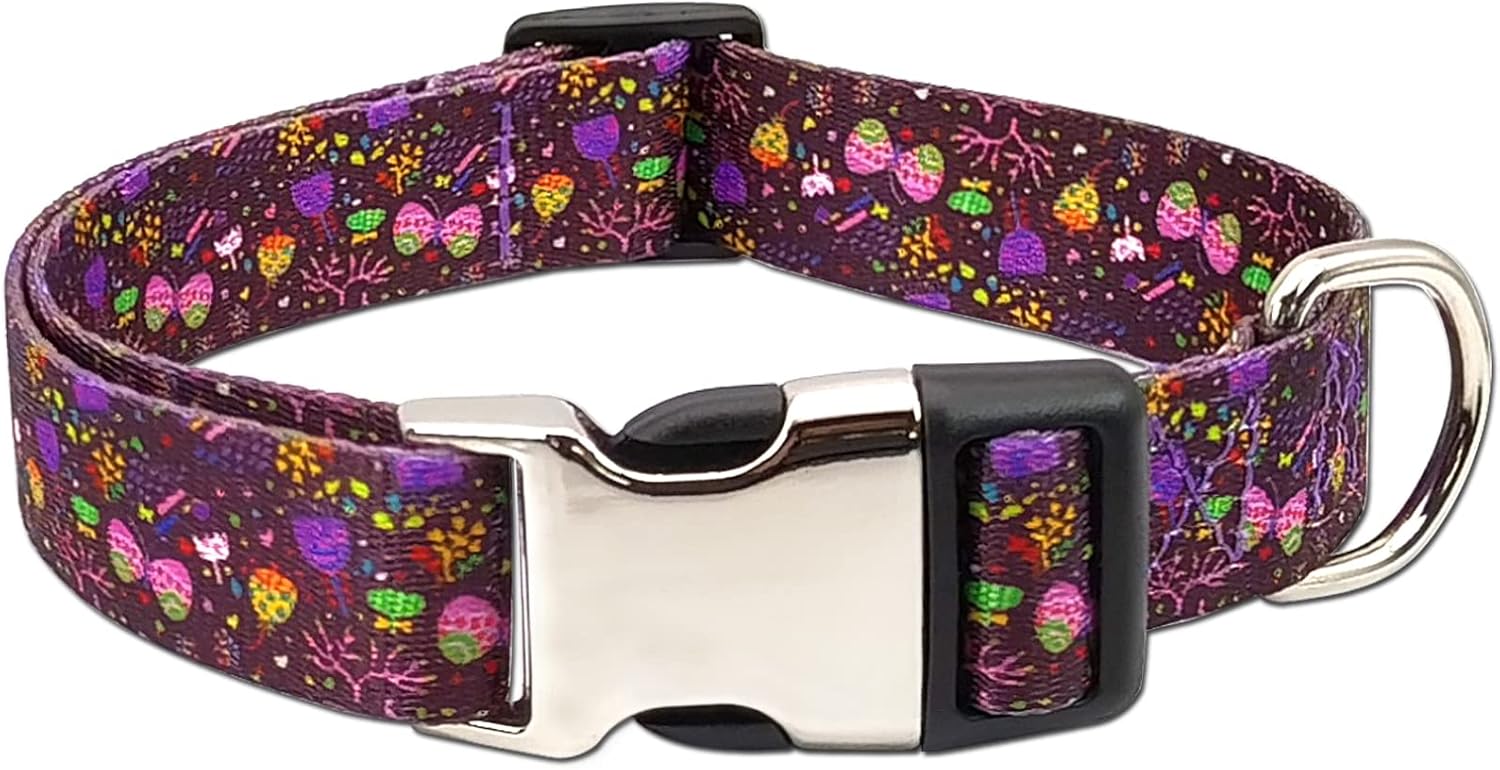 Girl/Boy Soft Dog Collar,Dog Collars with Print Flower