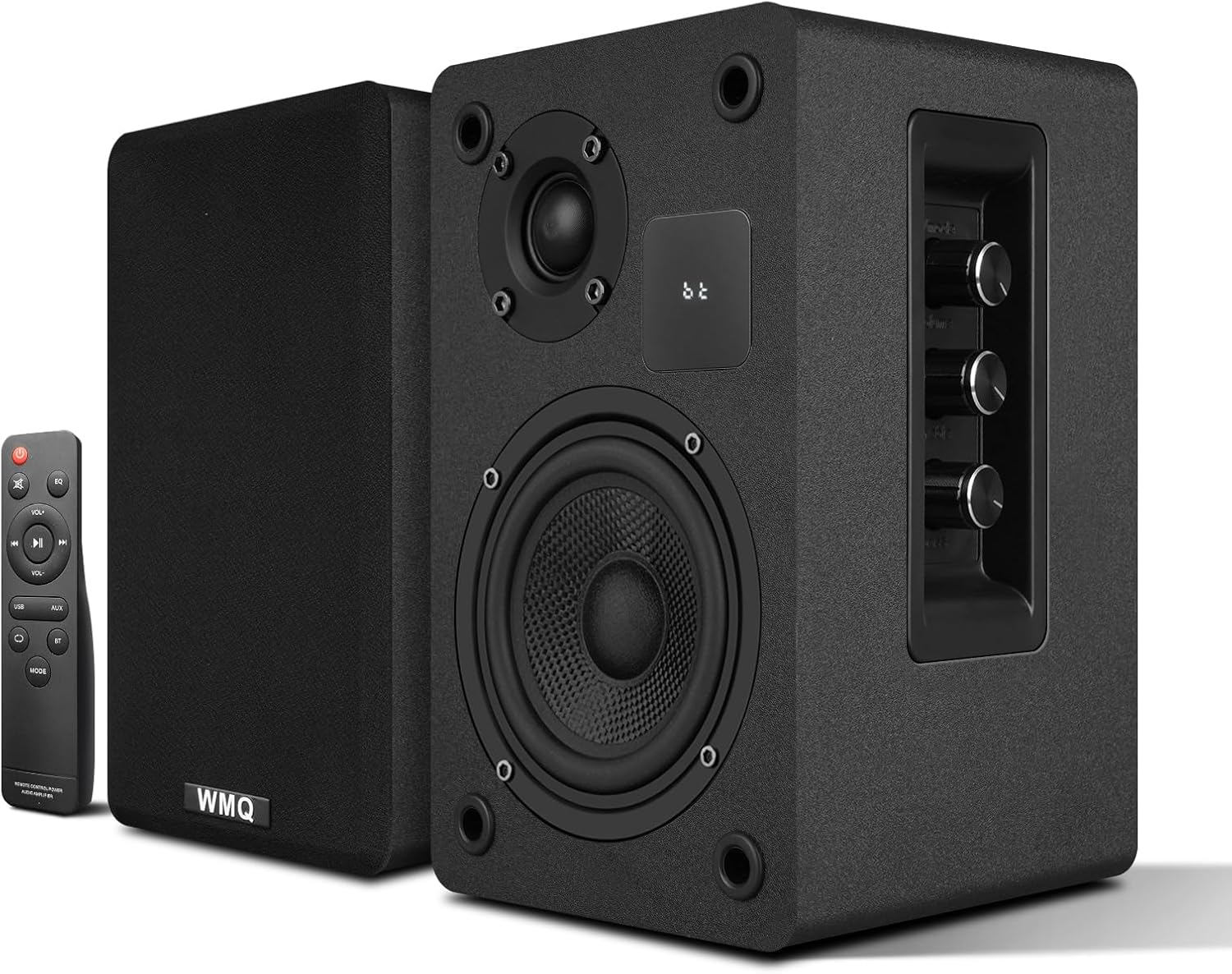 Powered Bookshelf Speaker Pair,60W...