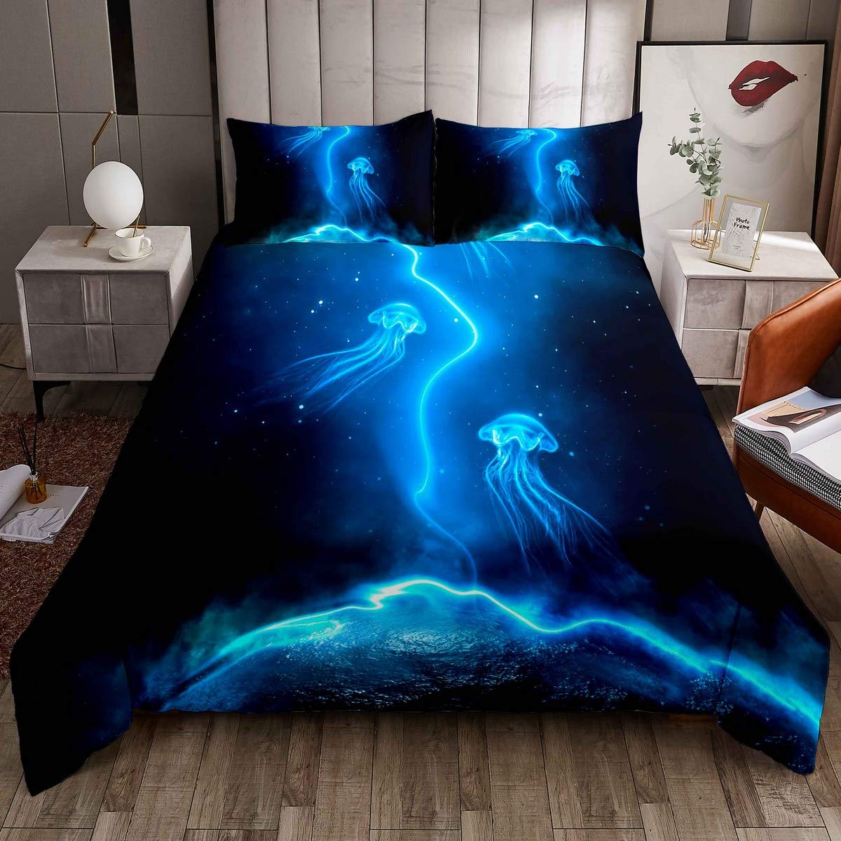 Housse de couette ocean contre lit terne parure de lit marine