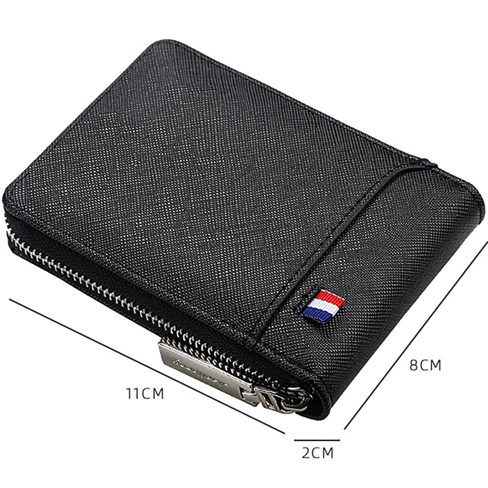 Portafogli da uomo funzionali, design piccolo e compatto,Portafogli(Black)