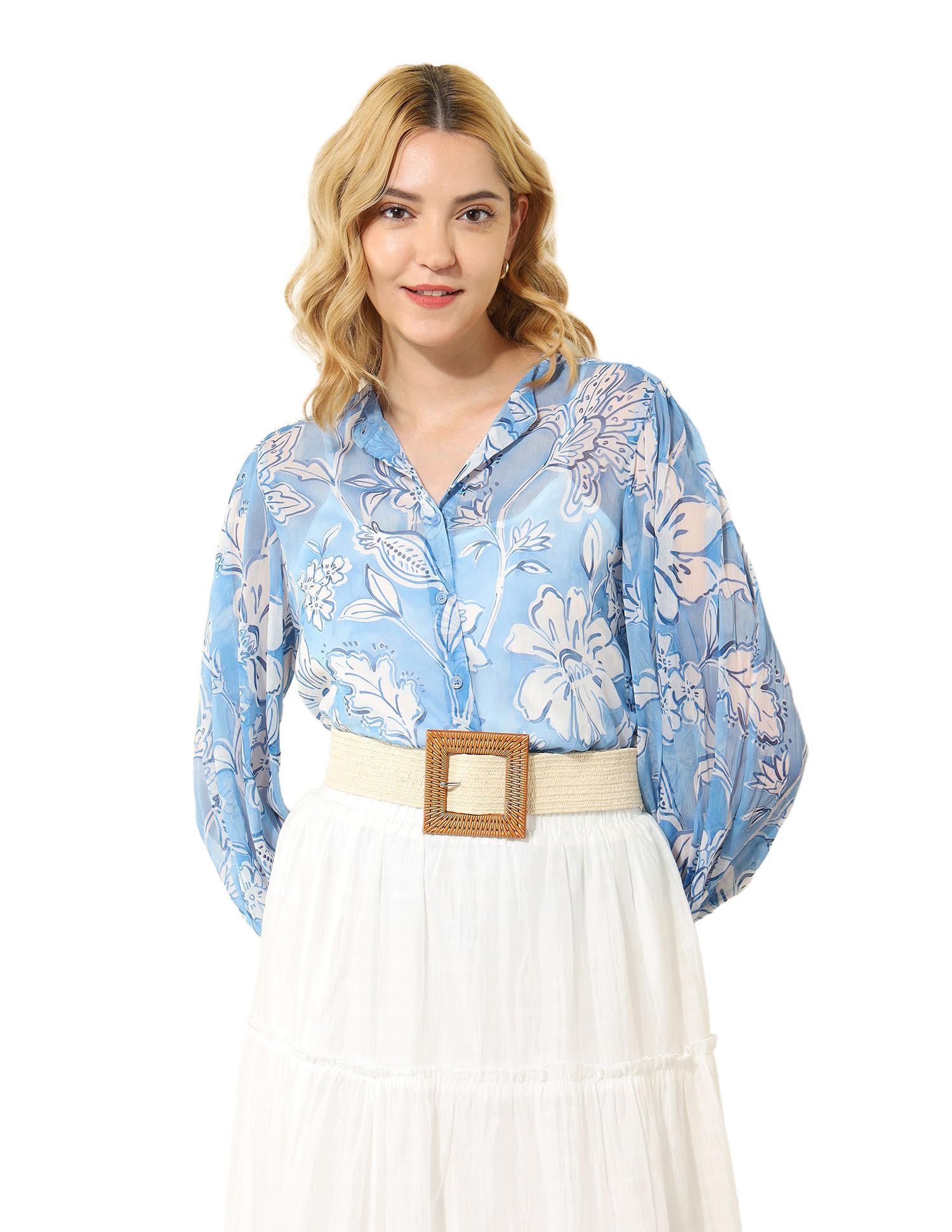 u.s. polo assn. Women's Floral Regular Fit Shirt-picture-10
