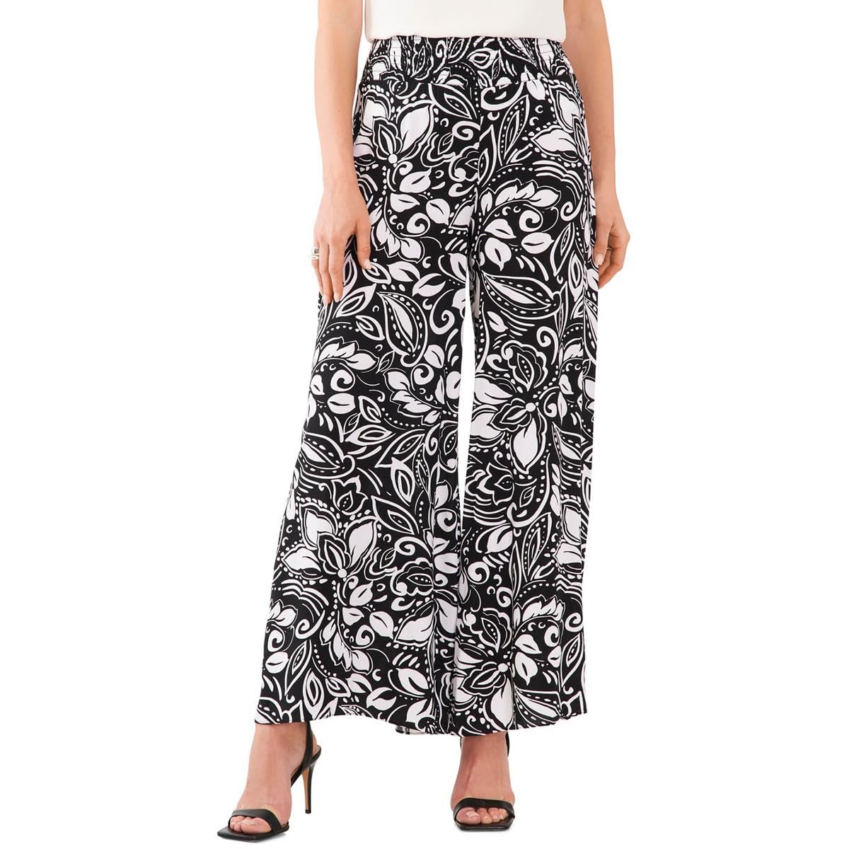Vince Camuto Womens Printed Rayon Palazzo Pants