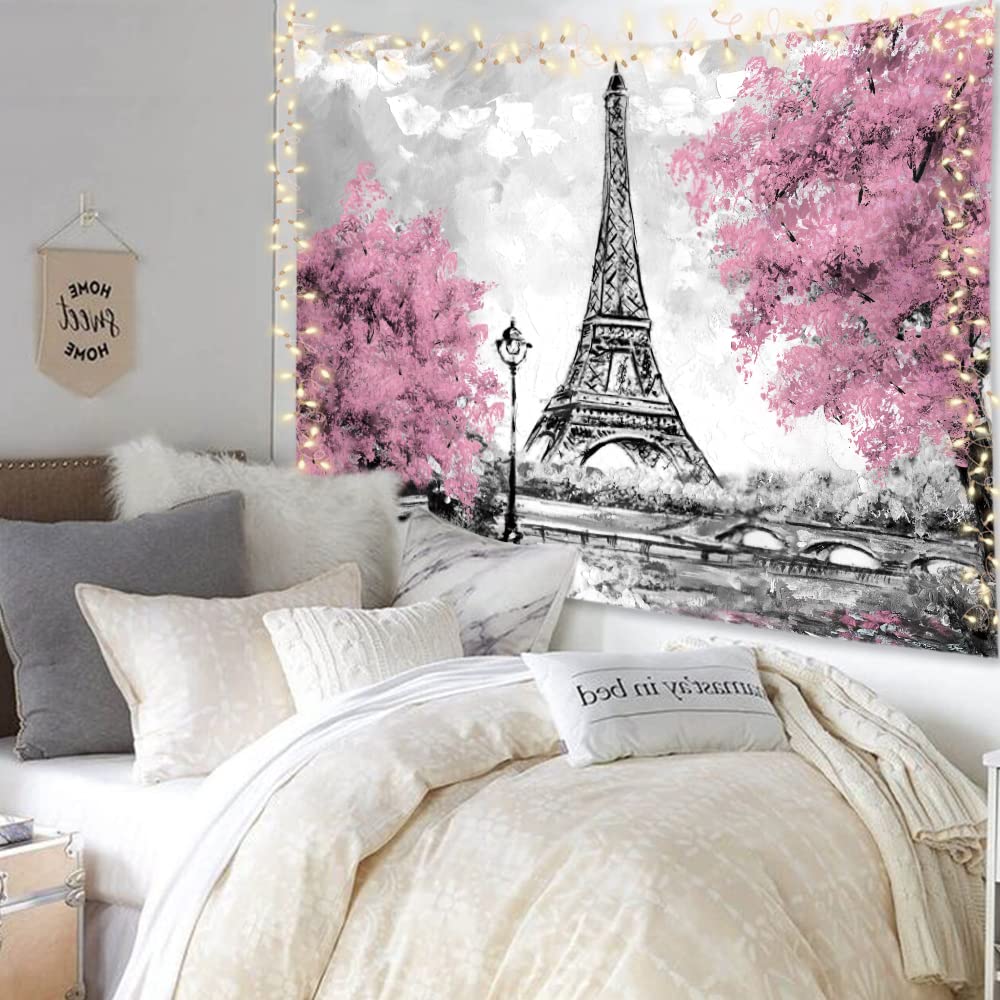 Vintage Eiffel Tower Pink