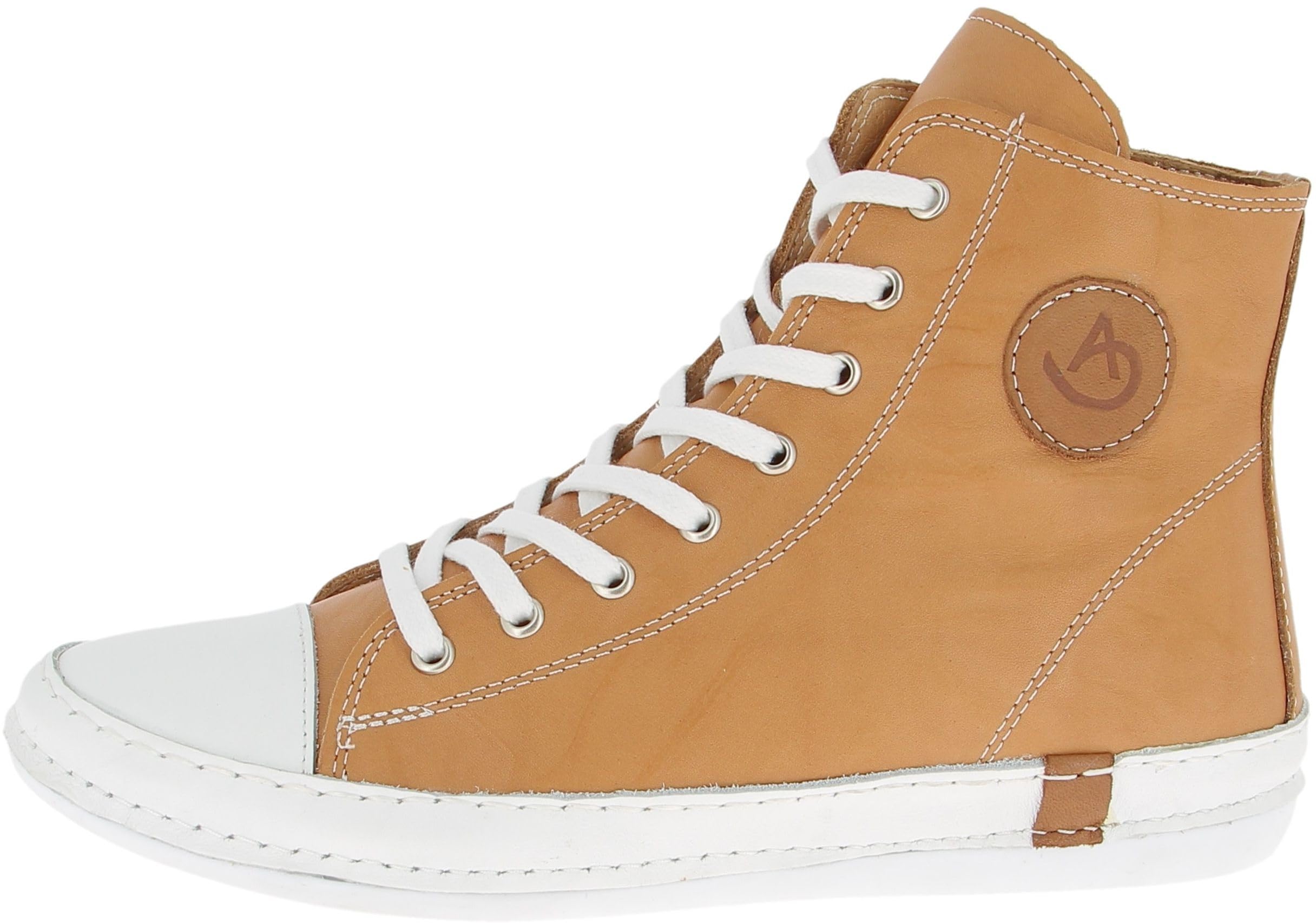 Andrea Conti Women's High Top Trainers, Brandy, 41 EU, Brandy, 8.5 UK