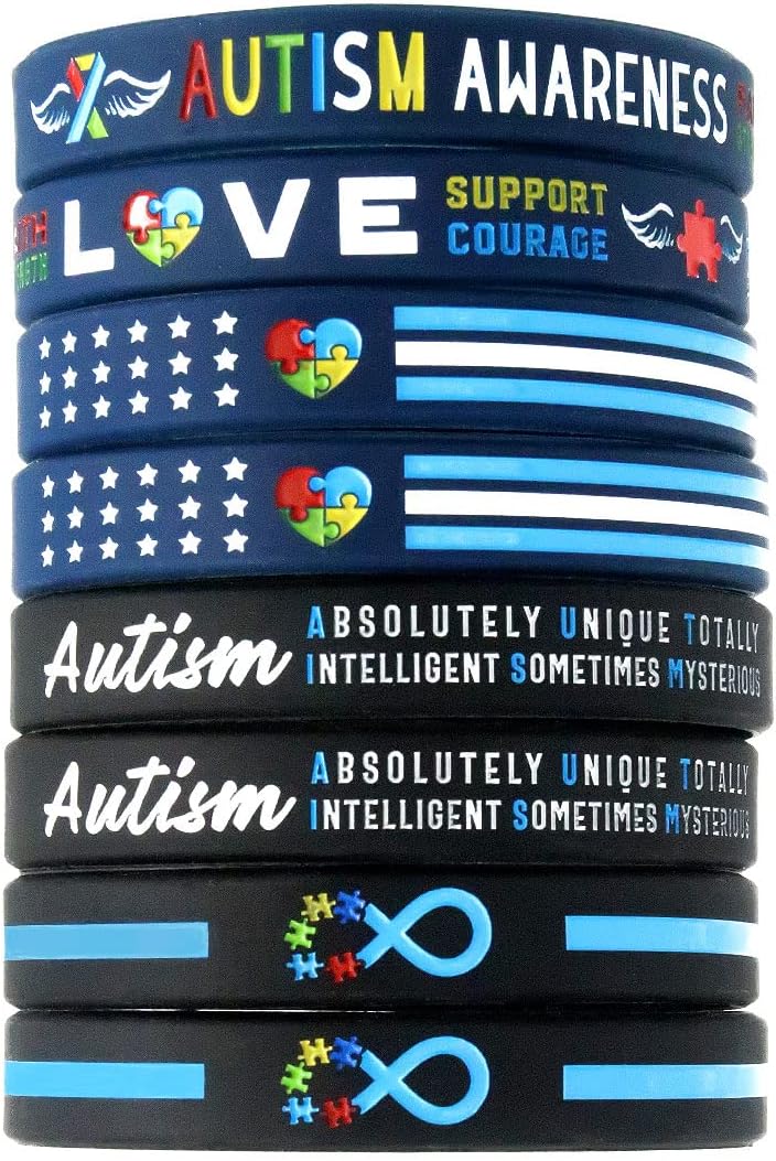 Assorted Autism Awareness Bracelets, Bulk Pack Zambia Ubuy
