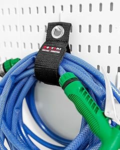 9 Pack Heavy Duty Storage Straps, Hook and Loop Extension Cord Holder Organizer, All-purpose Nylon Straps, Cable Straps for Cord, Cable, Hose, Rope, RV, Garage Storage & Organization, Assorted Sizes