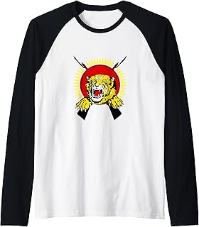 Tiger Sri Lanka Design LTTE Raglan Baseball Tee