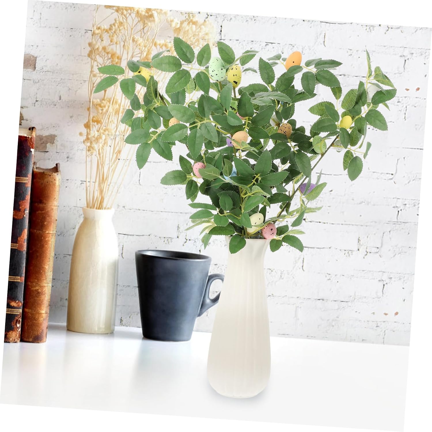 ORFOFE 5pcs Easter Flower Picks Artificial Branches for Floral Arrangements Home Decor and Spring Festivities