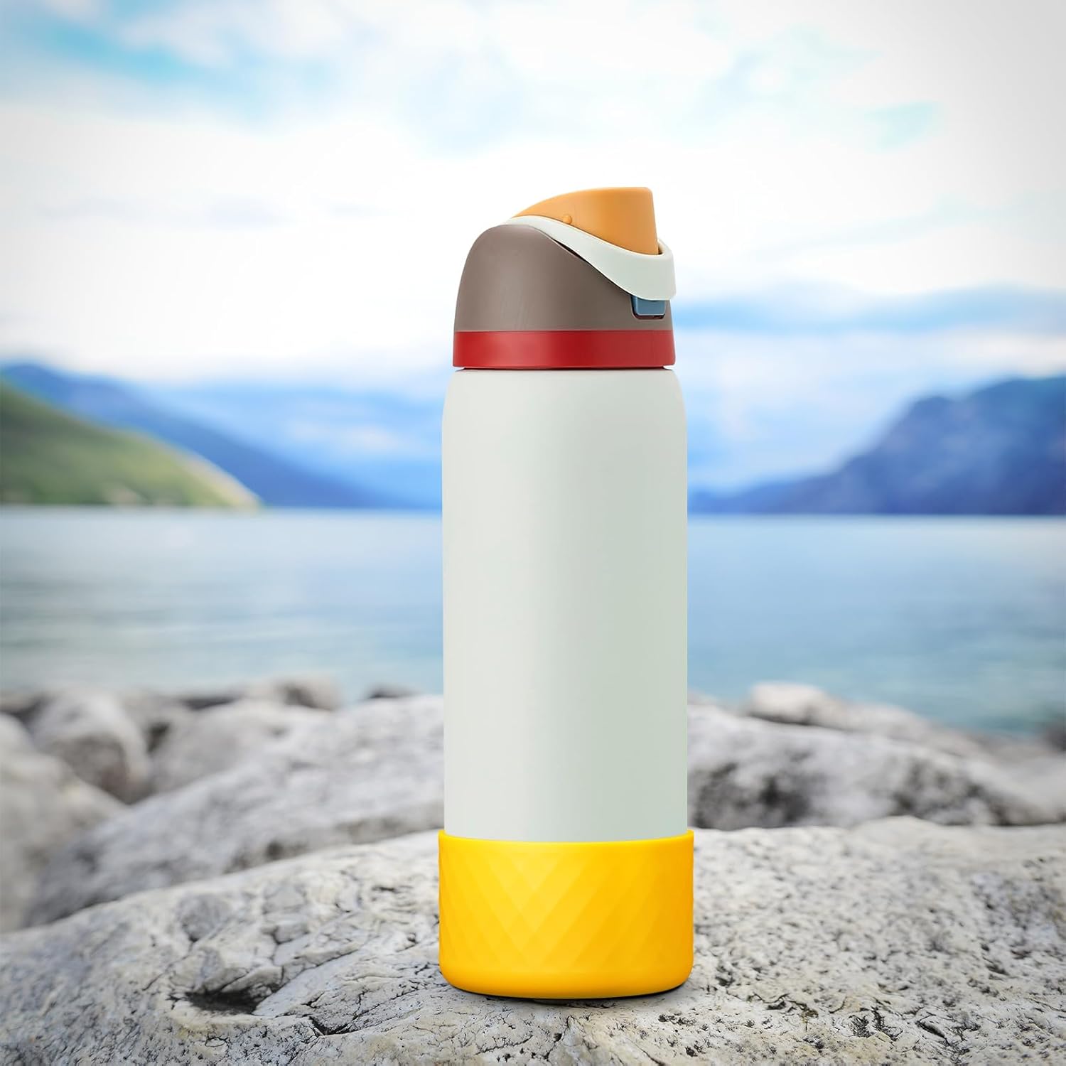 yoelike Grid Silicone Boot for Owala Water Bottle, Anti-Slip Protective Sleeve for FreeSip/Twist/Flip, Bottom Bumper Cover for Watter Bottle Accessories - Image 7