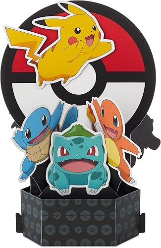 Miniatura 2 de Hallmark Tarjeta de cumpleaños desplegable para niños (Pokémon) Tarjeta 3D de papel Wonder para cumpleaños niño