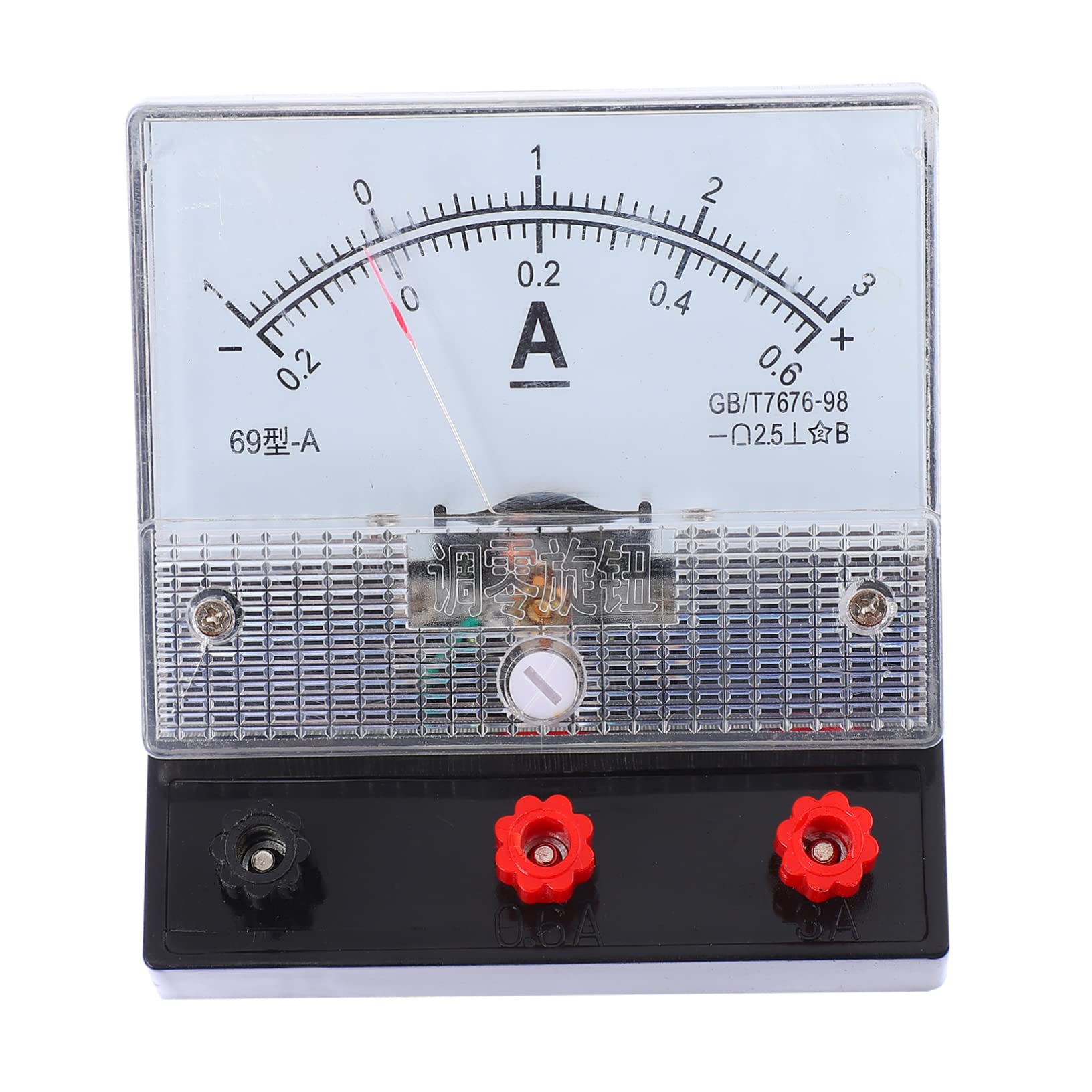 Generic Physics Experiment Ammeter 0.6a to 3a Dual Range Dc Ammeter Simple Structure for Boys and Girls