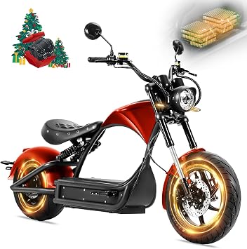 eAhora Peak 6000W M1P Pro 50MPH Electric Motorcycle for Adults 60V 42AH 55 Miles Long Range Electric Motorcycle, Full Suspension Dual Hydraulic Brake Dot Approved Motorcycle for Commuting
