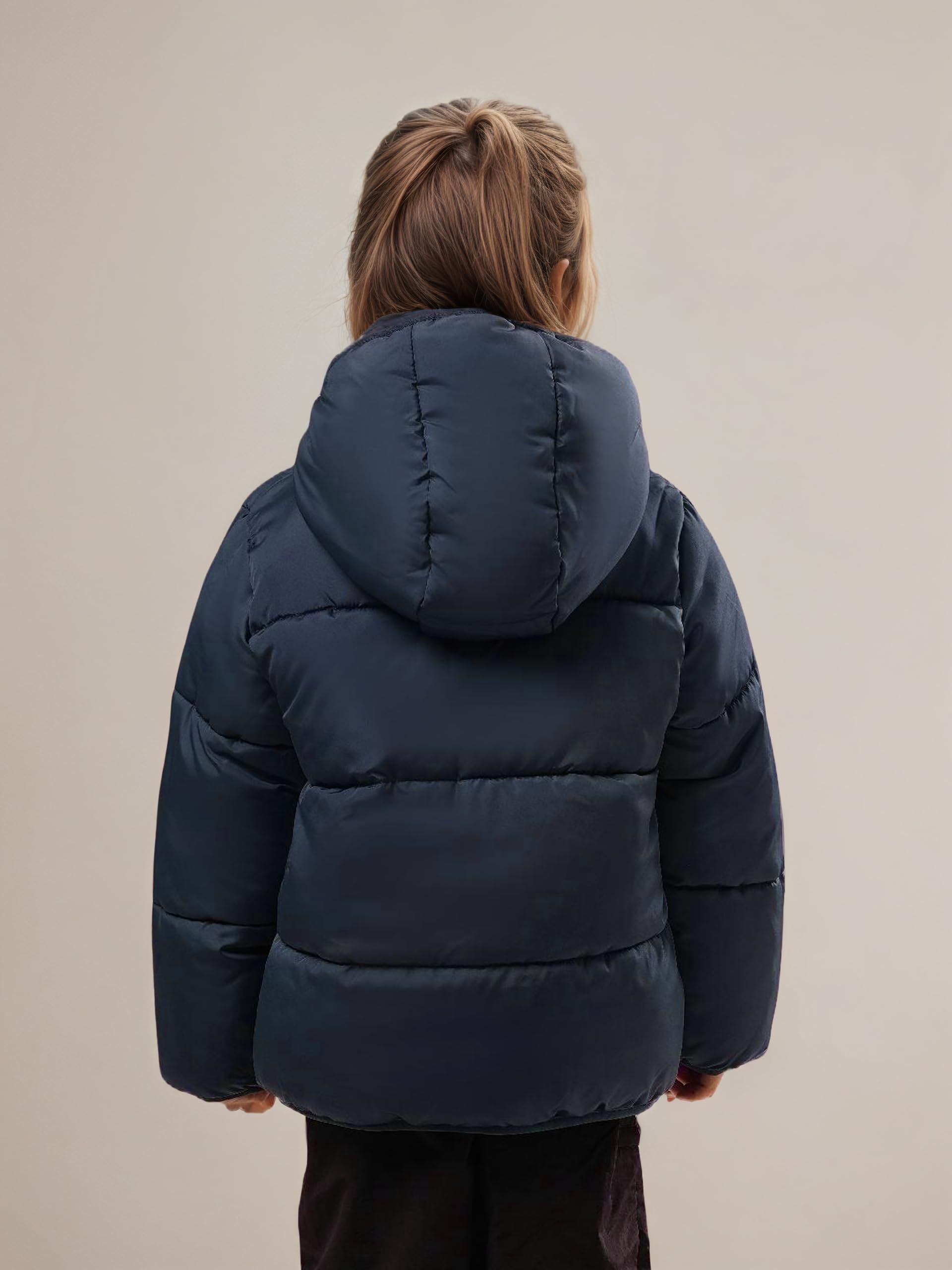 maoo garden Mädchen Winterjacke Mit Fleecefutter Leichte Schauerfeste Steppjacke Für Kleinkinder