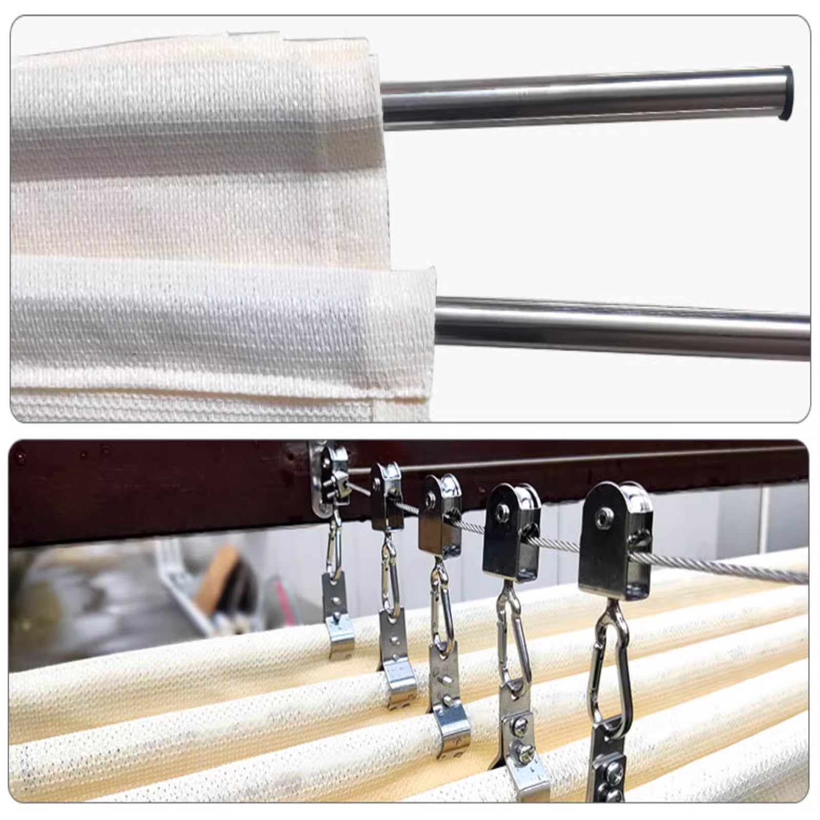 Einziehbares Sonnensegel,U-förmige Wave-Sonnensegel,Wave Shade Sail Markise,80% Schatten Stoff,Lichtfilter/Atmungsaktiver Schattenspender,mit Zubehör,für Terrasse,Weiß (2x12m/6.5x39ft)