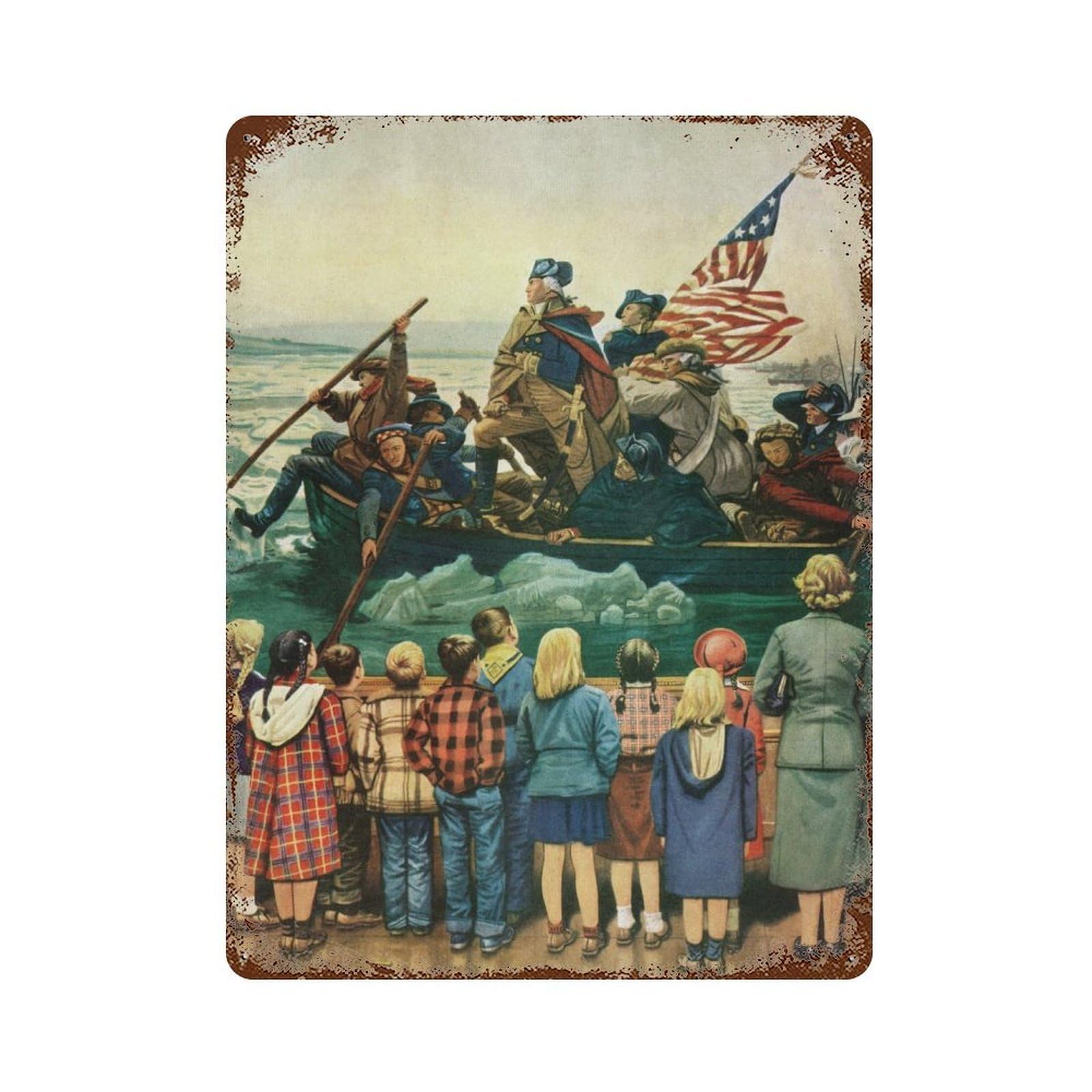 Museum Trip Decorative Tin Sign 15.7"x11.8", for Bistro, Counter And Cafe Decor, Retro Wall Decor