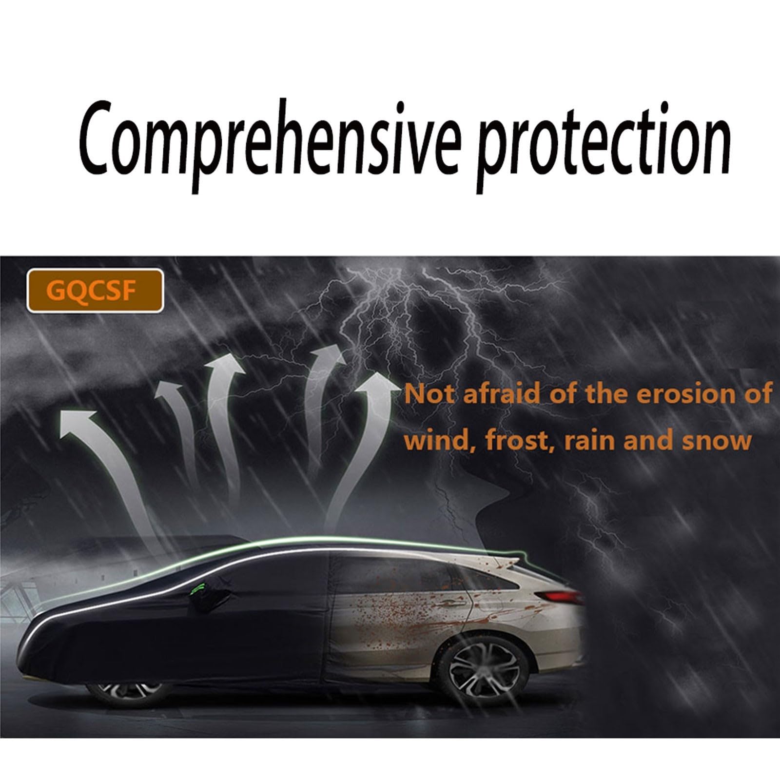 Telo Antigrandine Auto per Toyot C-HR 2024 Copertura Auto Esterno Imbottita Cotone Spesso Impermeabile Protezione UV Vento Polvere Telo Su Misura per Auto