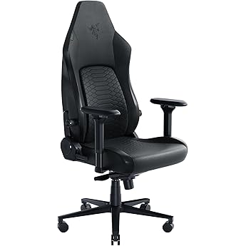Razer Iskur V2 X Ergonomic Gaming Chair: Built-in Lumbar Support - Widened Seat Base - High Density Foam Cushions - Adjustable 152 Degree Recline - 2D Armrests - Plush Fabric Finish - Black