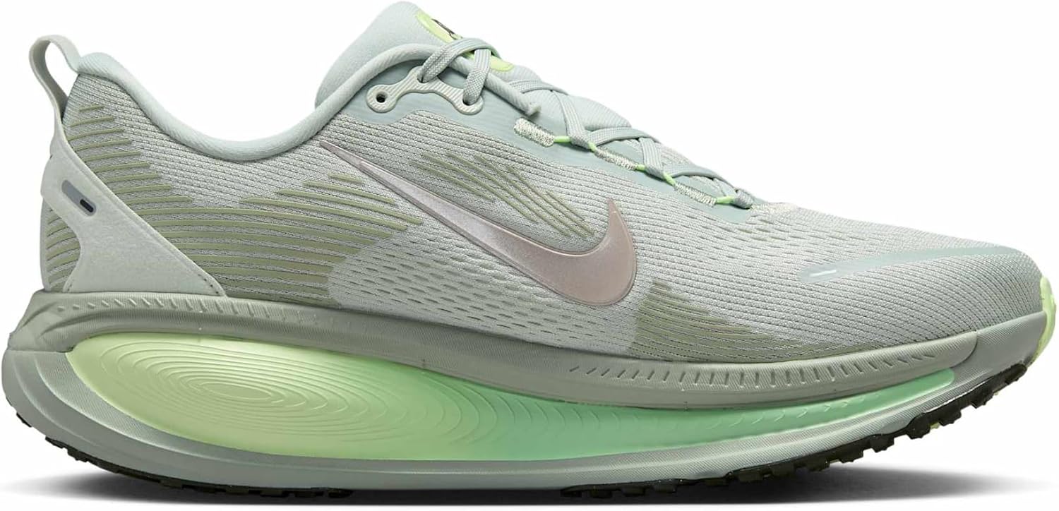 Nike Vomero 18 Men's Road Running Shoes (Light Silver/Barely Volt/Dusty Olive/College Grey, HM6803-002)