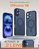 Vista 360 de TOCOL Funda magnética para iPhone 15 Pro Max, protección completa mejorada de la cámara, compatible con Magsafe, protección contra caídas, funda