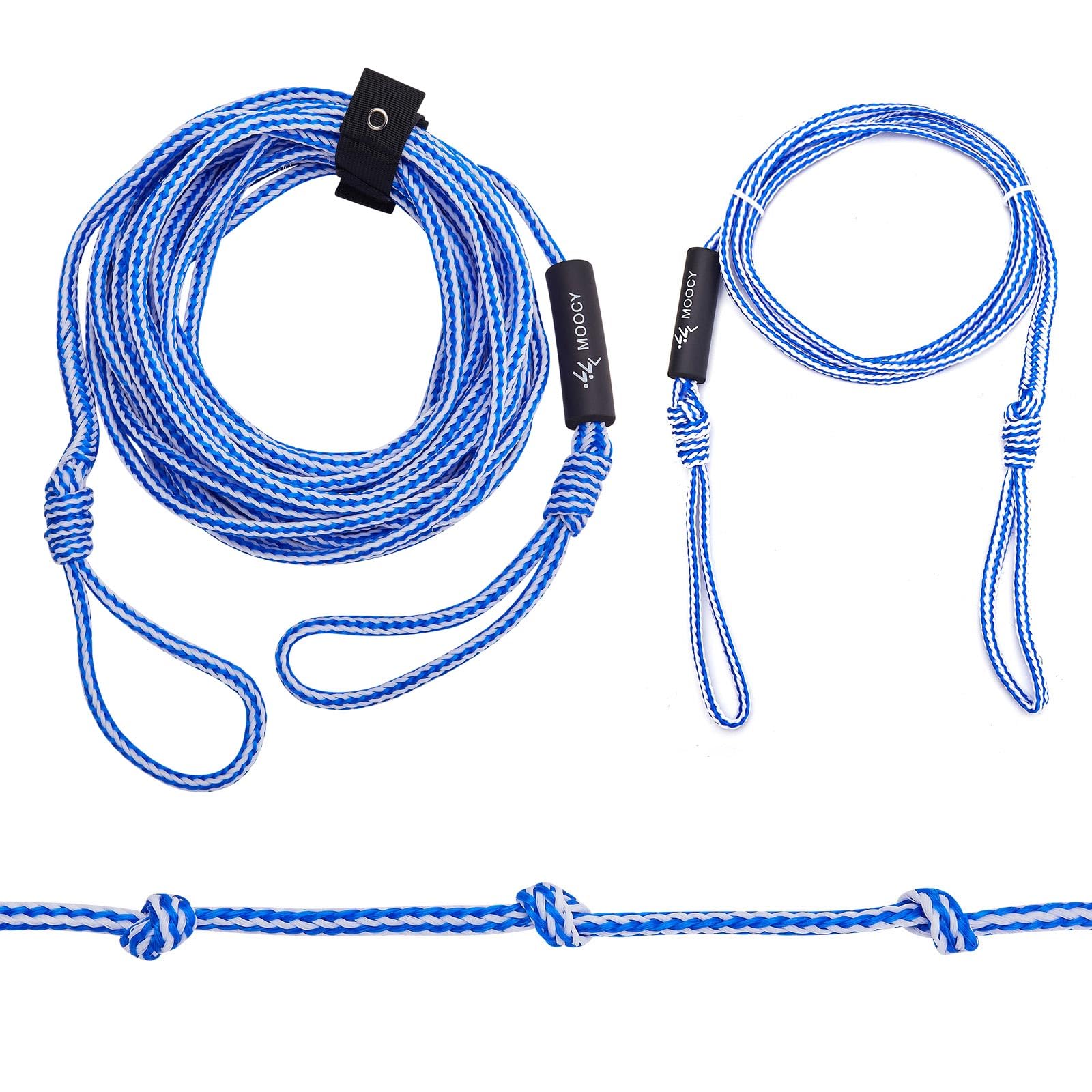Corda di traino per sport acquatici Heavy Duty Cablaggio di traino Corda da sci d'acqua Corda per tubi trainabili Sci nautico Barche Durevole Corda di traino