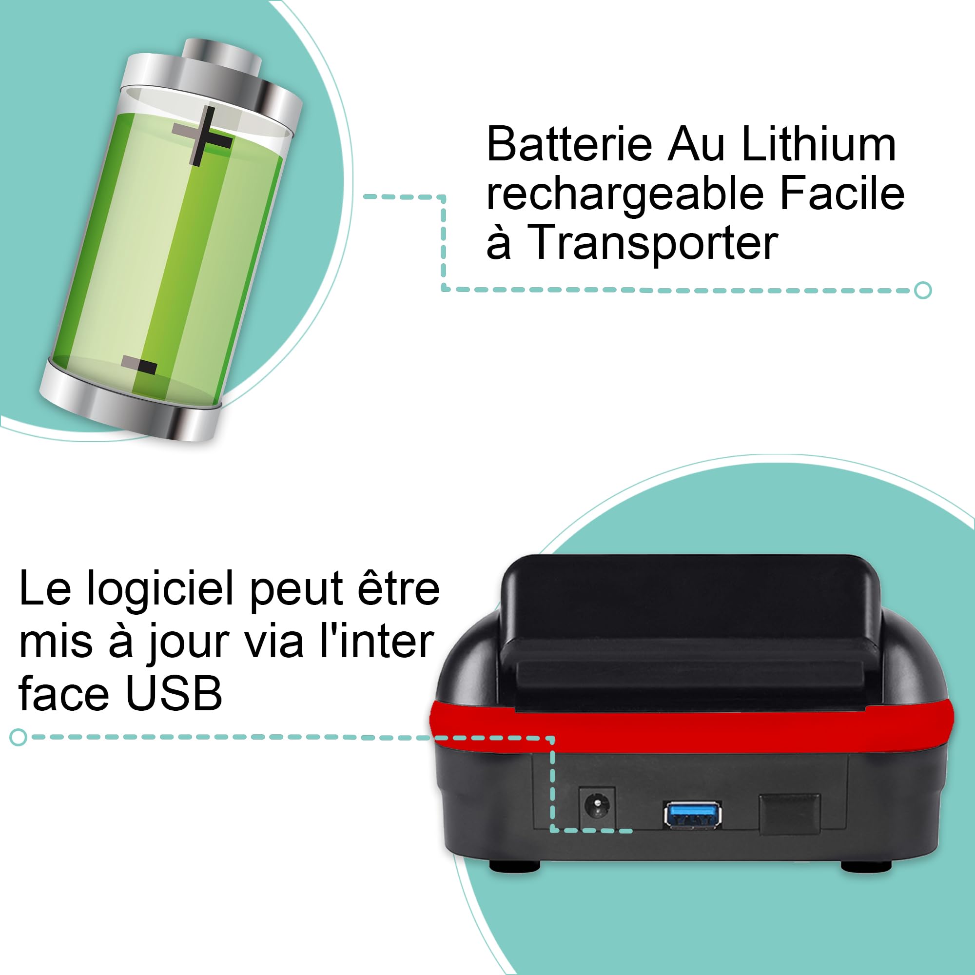 Detector de billetes falsos Euro automático con batería recargable