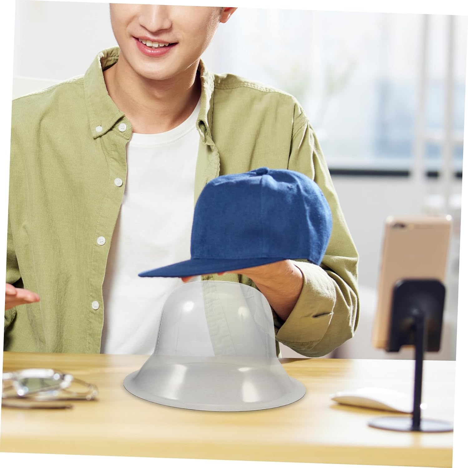 10pcs Cap Storage Organizer Hat Filler Inserts Pvc Cap Display Stand Round Hat Storage Rack Rack for Baseball Display