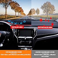 Vista 3 de AUQDD Alfombrilla de Cubierta del Tablero Compatible con La-nd Rover LR3 2005 2006 2007 2008 2009 /2010-2016 LR4, 2006-2009 Range Rover