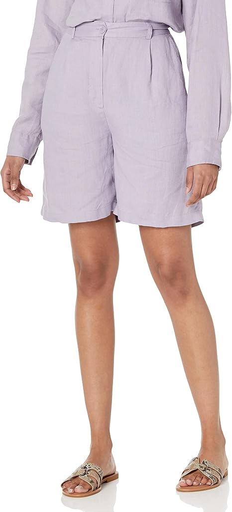 The Drop Millie Short Largo Plisado de Lino Para Mujer, de Ajuste Holgado :  Amazon.com.mx: Ropa, Zapatos y Accesorios