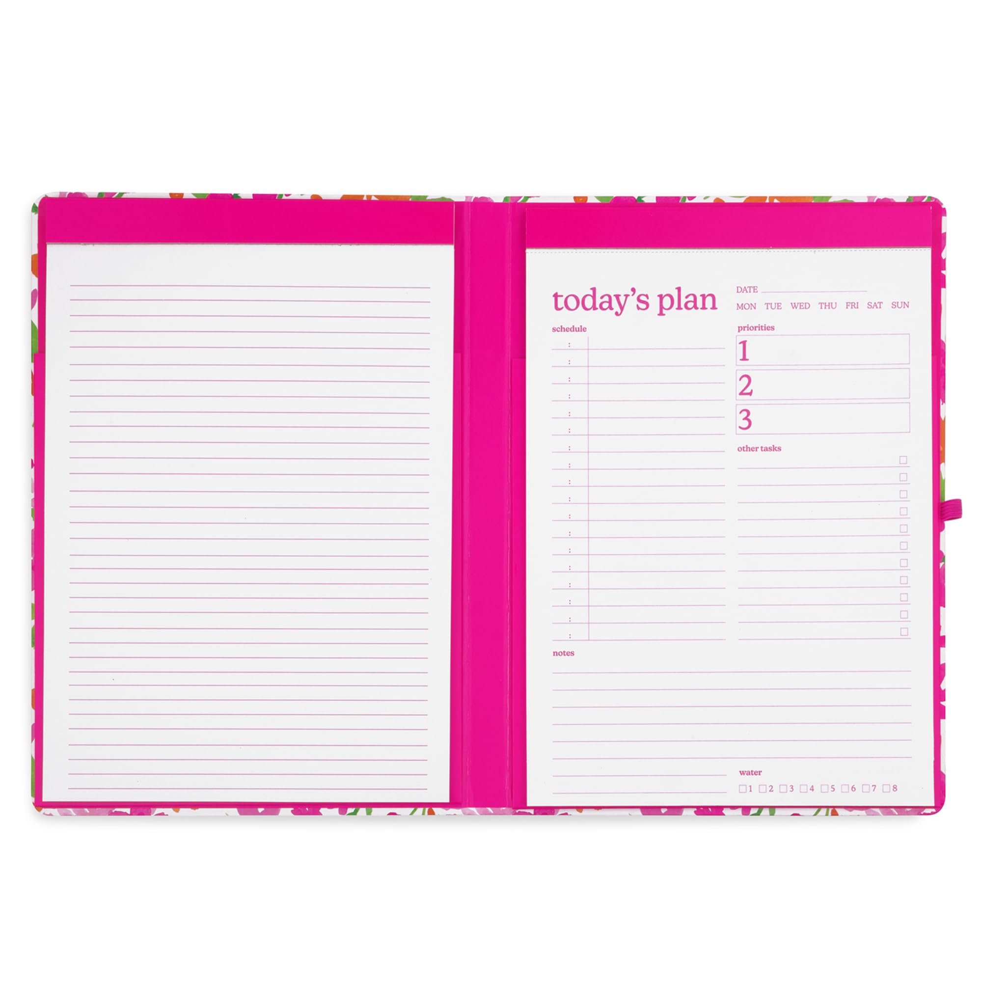 Steel Mill & Co Cute Clipboard Folio With Refillable Lined Notepad and Daily Planner, Double Clipboard Folder - Image 3