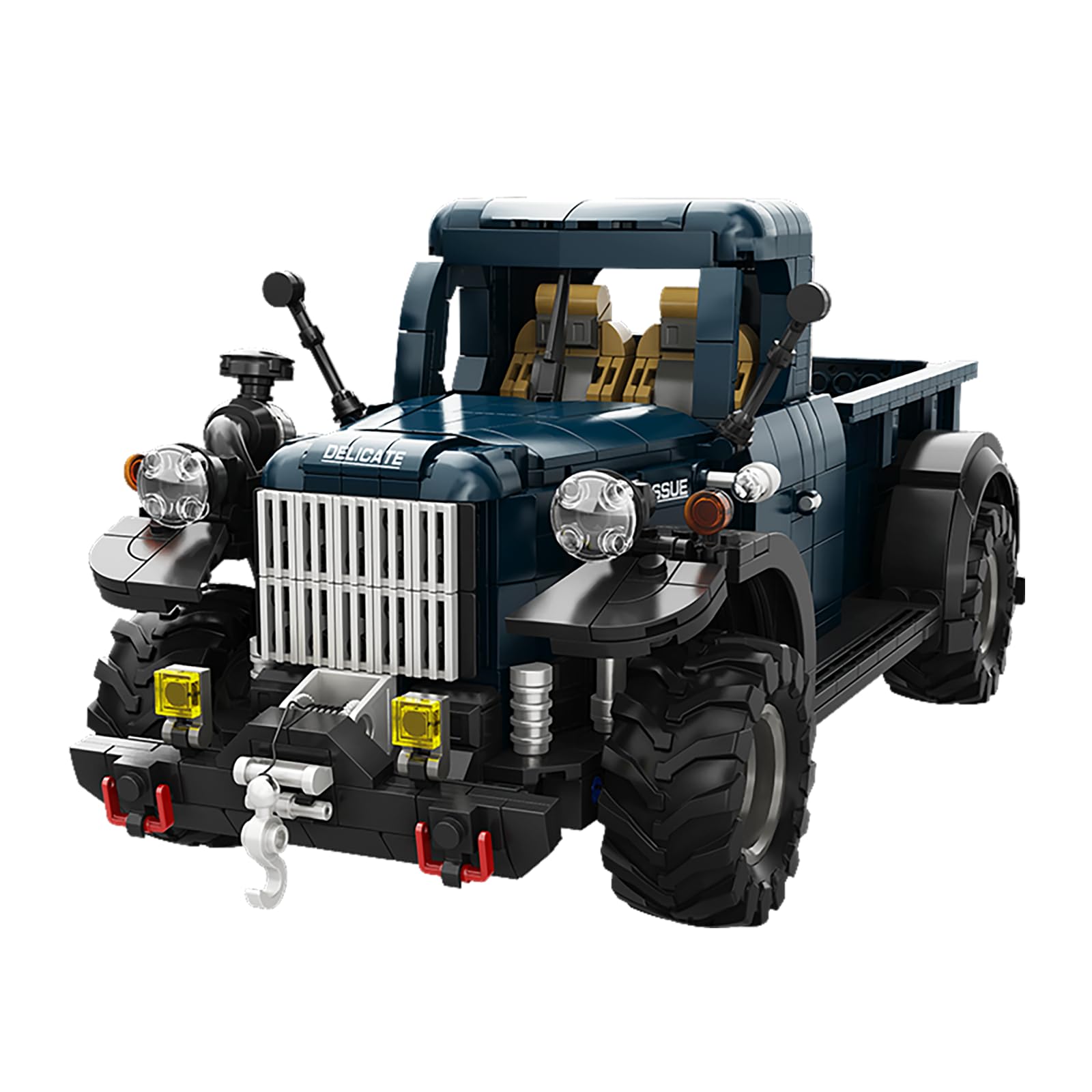 muuchuu Retro Pickup Truck Building Set Adult, 1:16 Technical Vintage Car with Multi-function Part, Collectible PowerWagon 1952 Vehicle Brick Model Toys Gift for Boys Aged 14+ (1199 Pieces)