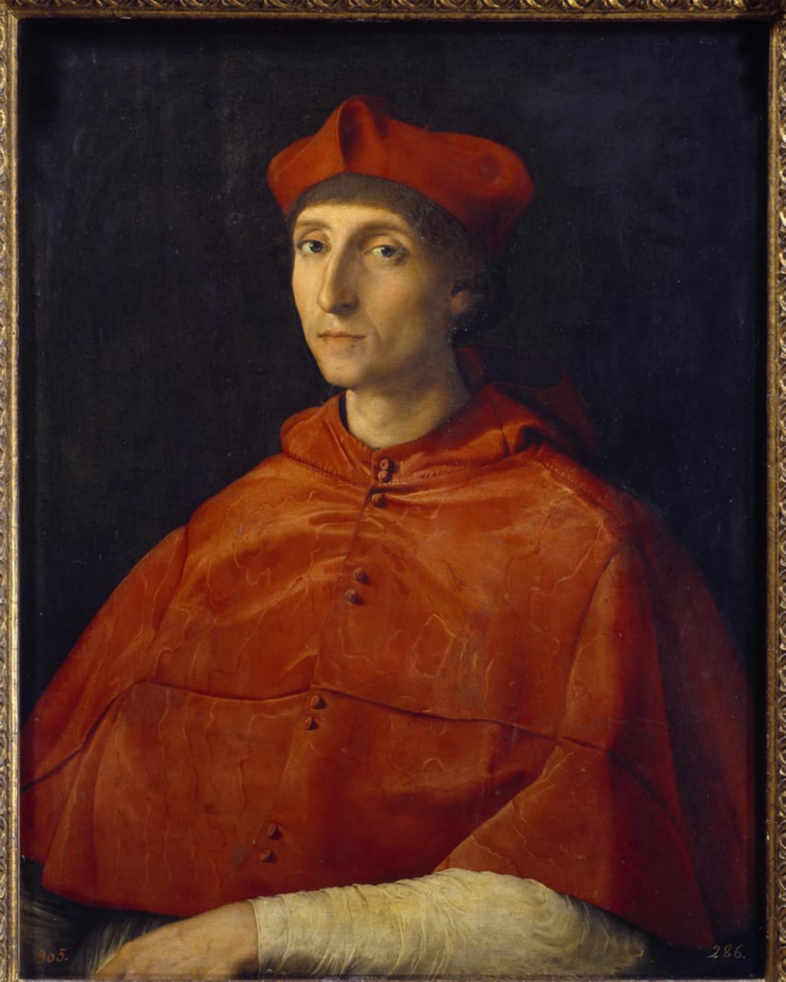 Peinture Murale Raphaël Portrait Cardinal Toile d'Art Graphique
