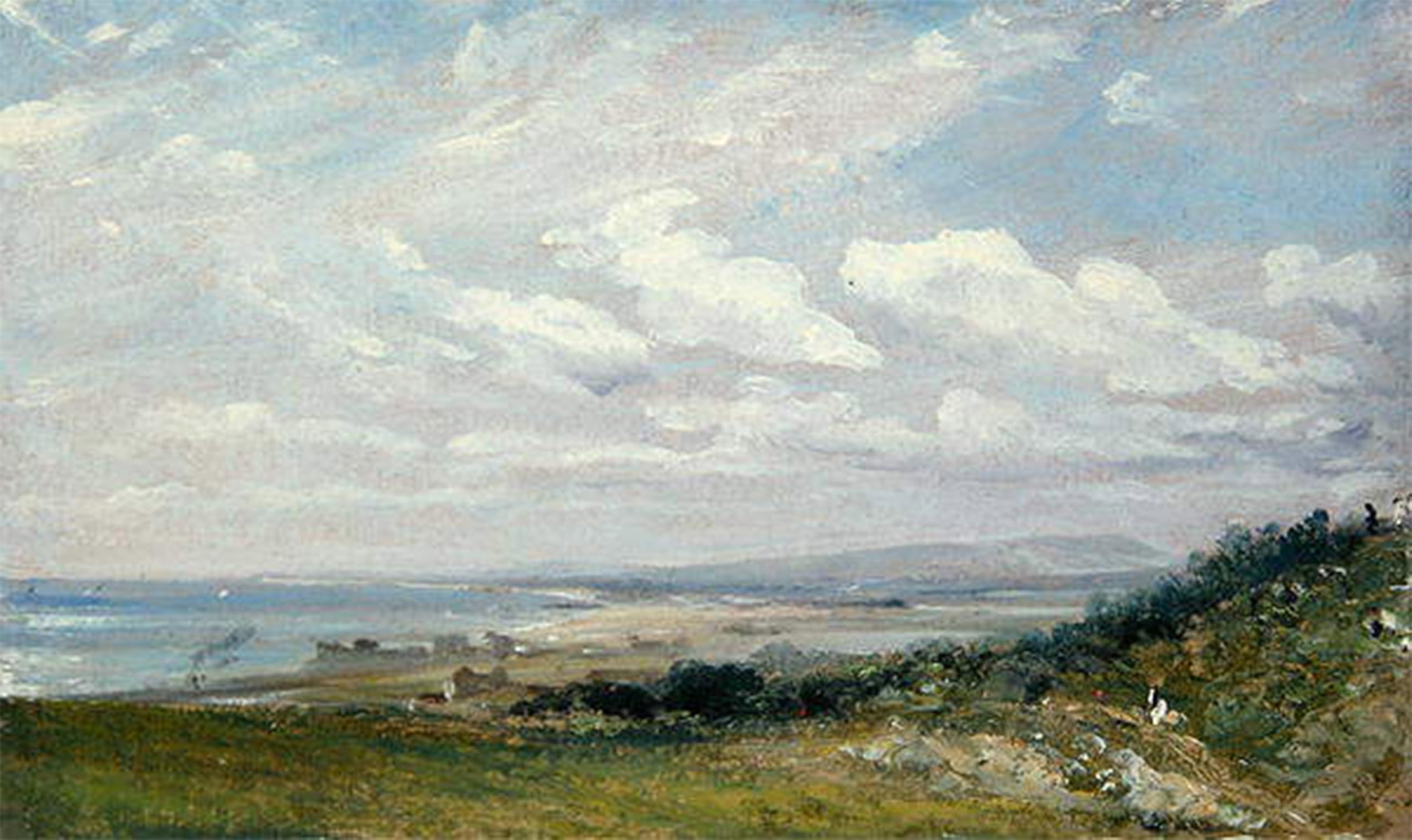 SERENDIPITP Vintage Picture Print on Canvas Wall Art Poster Shoreham Bay Near Brighton by John Constable Artwork Print Poster for Wall Decor 60x90cm
