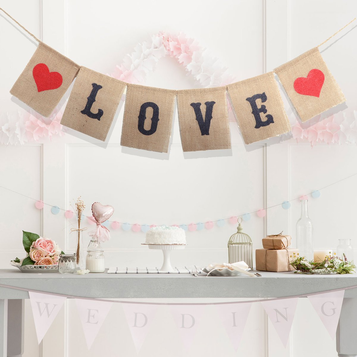 Bannière 'Bride To Be' En Toile De Jute - Décoration Mariage