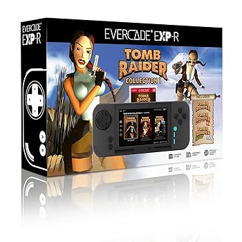 Blaze Evercade EXP-R Handheld with Tomb Raider 1, 2 & 3
