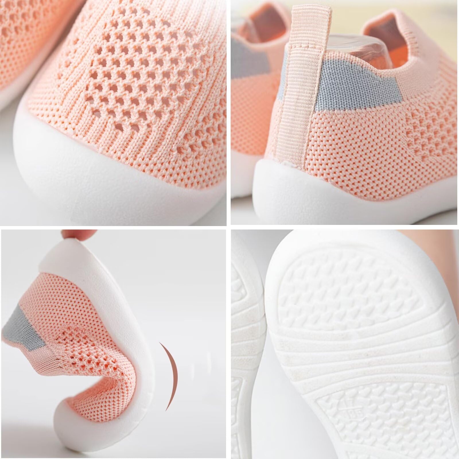 Neonato Scarpine,Bambino Scarpe Bimbi per Primi Passi Antiscivolo Bambino con Suola Traspiranti Pantofole Bambino Unisex Scarpe