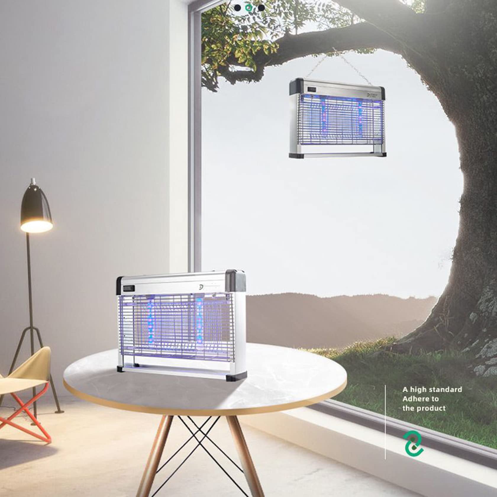 3000 V UV-Mückenvernichter-Lampe, tragbarer Insektenvernichter, wasserdichter Fliegenvernichter, Insektenvernichter, elektrisch, wiederaufladbare Lithiumbatterie, 120 m² Abdeckung für Schlafzimmer,