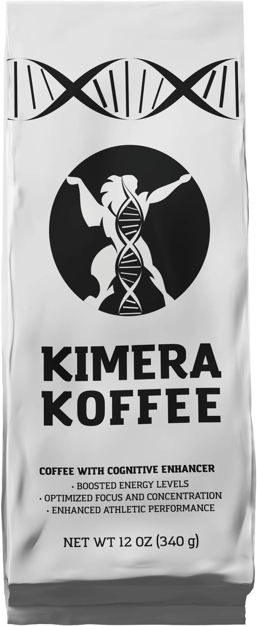 Kimera Koffee Original Roast - Organic Ground Coffee Infused with Essential Brain Vitamins Ground (12oz), Rich, Organic Coffee Beans with Cognitive Enhancers to Boost Energy Levels, Brain Function, Memory, Focus, and Athletic Performance…