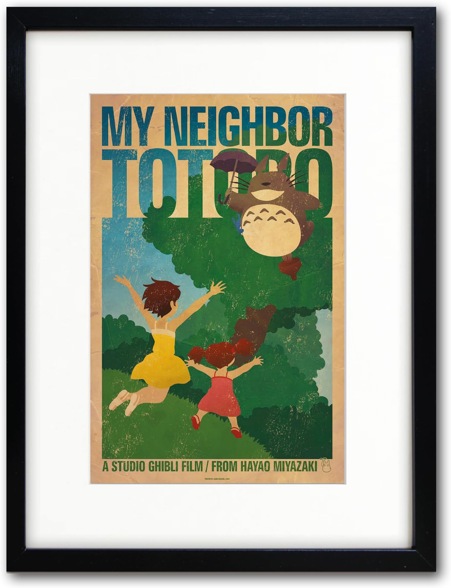 Studio Ghibli My Neighbor Totoro Film poster print High Quality Art A3 print