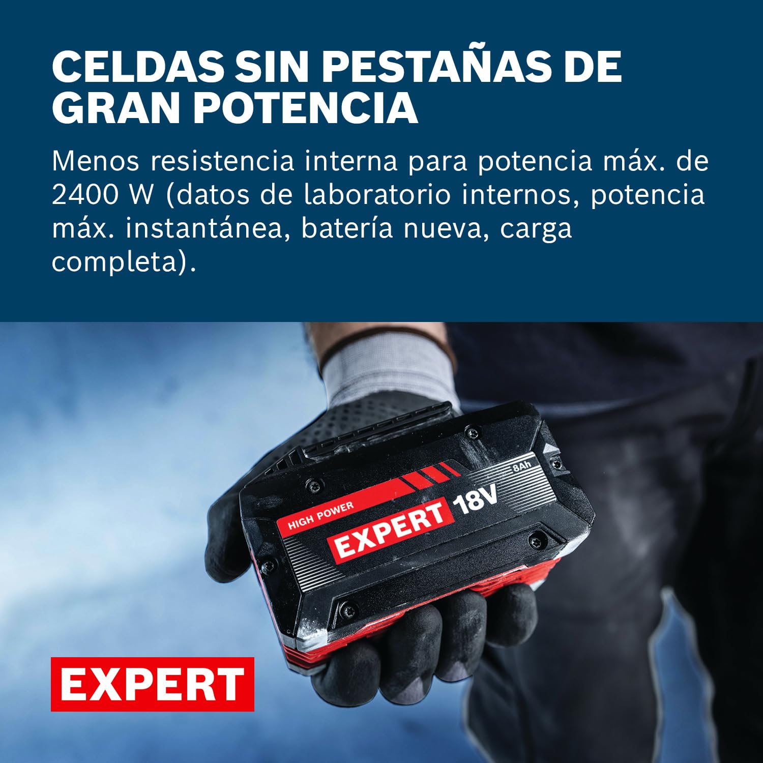 Bosch Expert - Batería de 18 V (2 Unidades, EXBA18V-80)