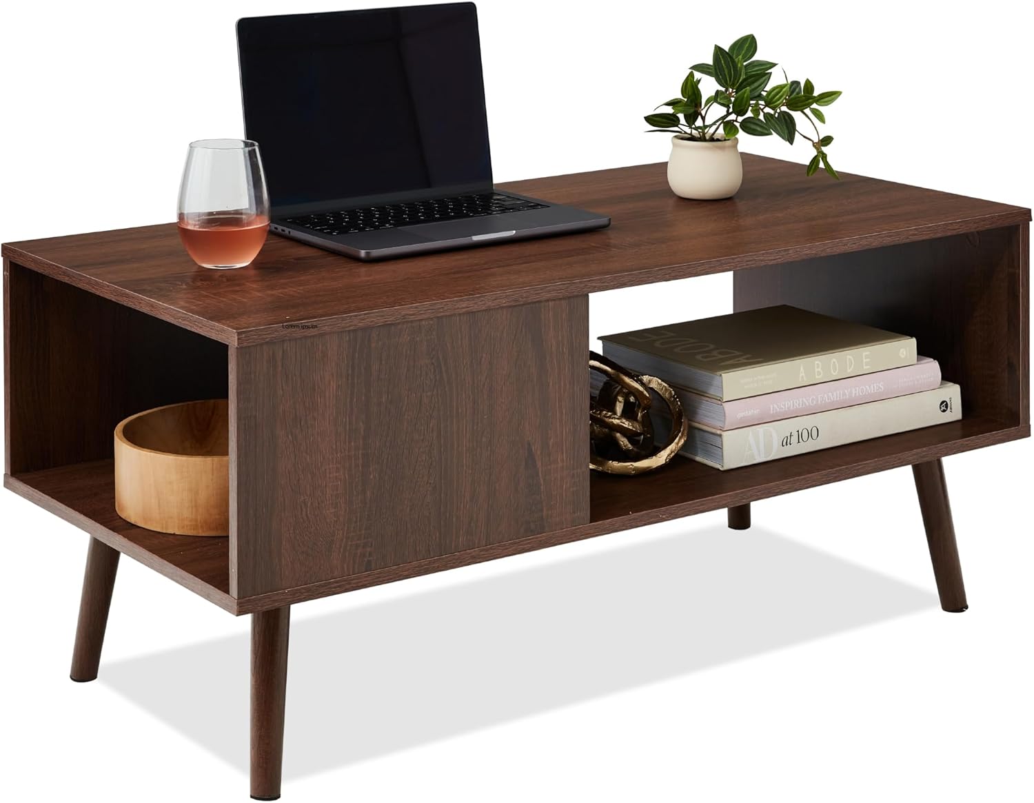 Best Choice Products Wooden MidCentury Modern Coffee Table, Accent Furniture for