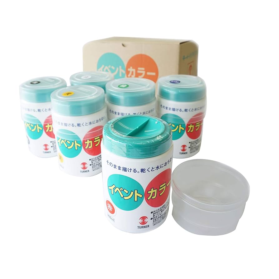 (未使用･未開封品)　ターナー色彩 アクリル絵具 イベントカラー 6色Aセット EV50006A 500ml ar3p5n1 Amazon | ターナー色彩 アクリル絵具 イベントカラー 6色Aセット