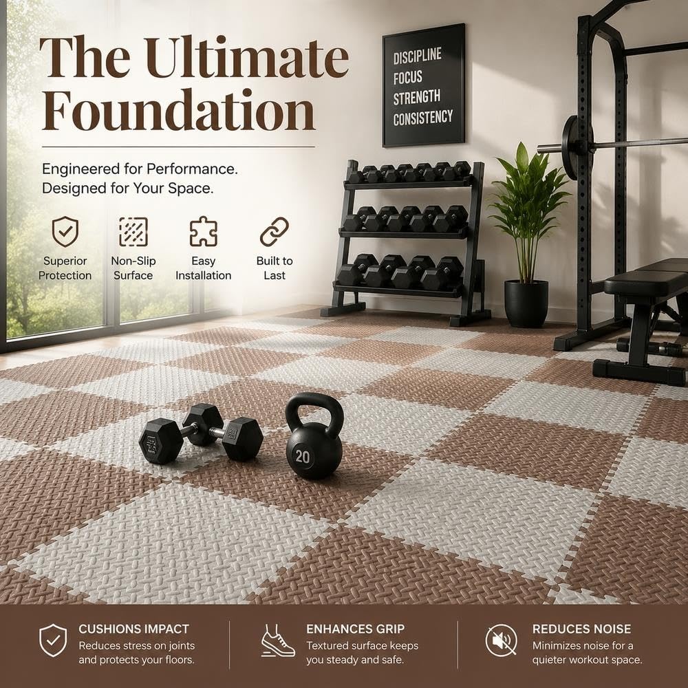 Tapis de Puzzle de Verrouillage imperméable de carrelages Robustes Mous