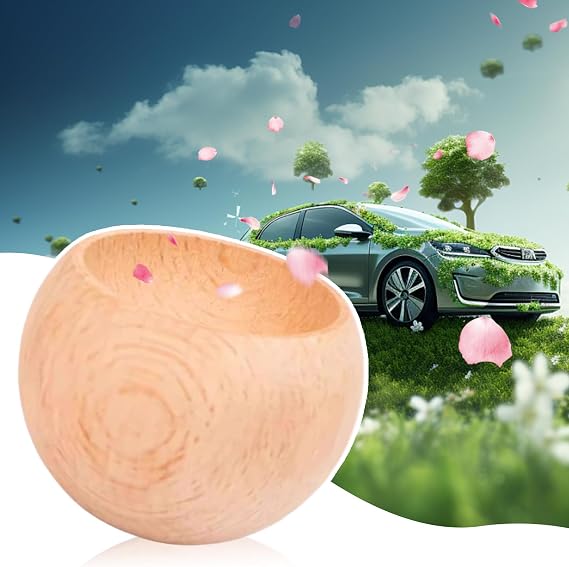 Wood Oil Diffuser Aromatherapy Wooden Oil Diffusers Air Freshener | Aromatherapy Egg-Shaped Air Freshener Long Lasting Portable Home Decoration for Wardrobe Closet SPA