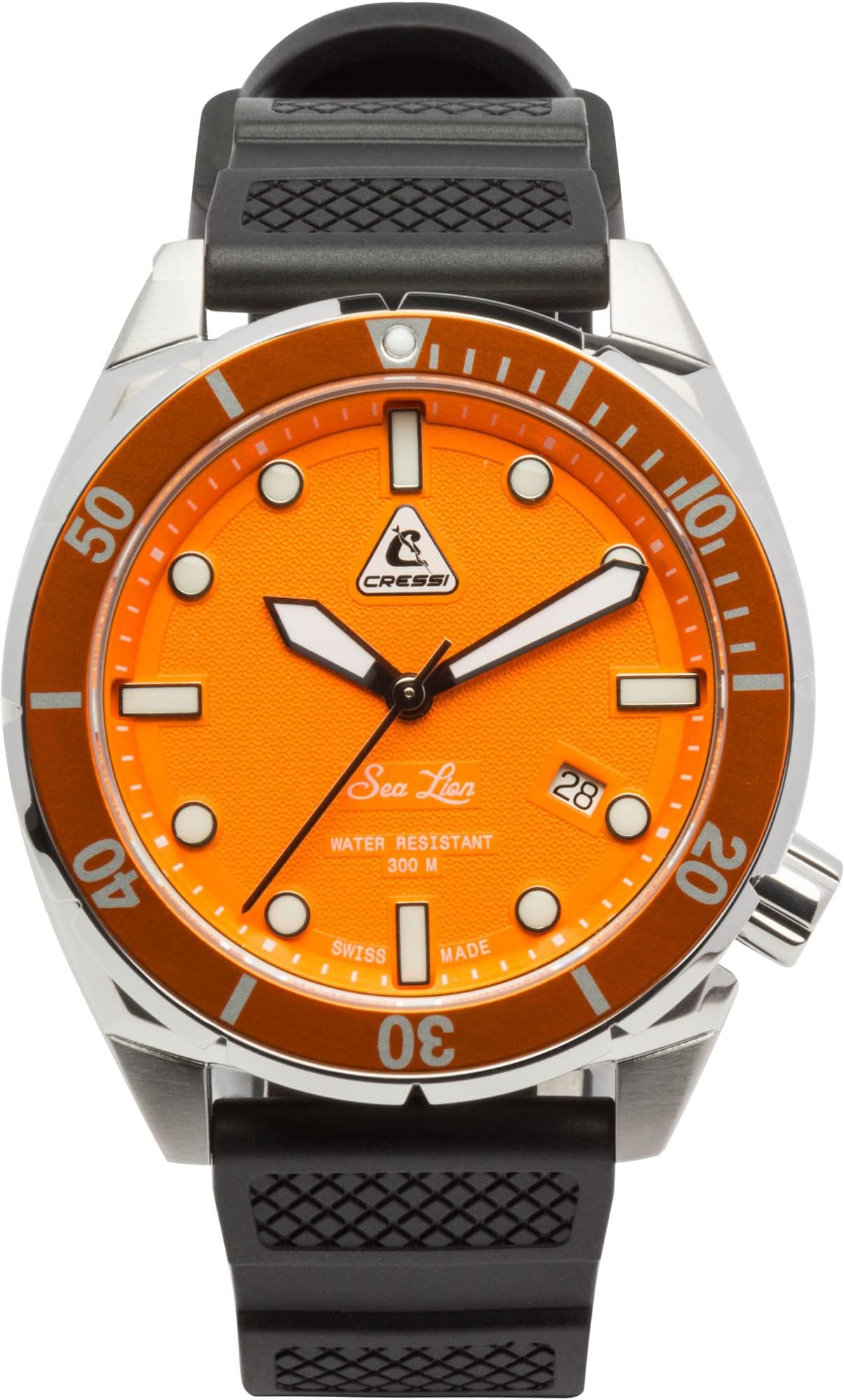 Cressi Sea Lion Watch 300m - Professional Unisex Diving Watch, 100% Swiss Made, Water Resistant to 300 Metres