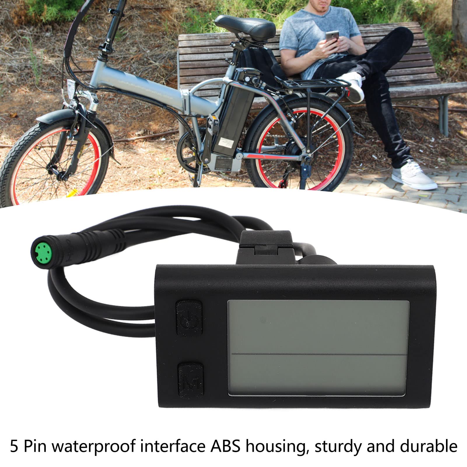 Display LCD per bici elettrica misuratore tachimetro da ciclismo contachilometri pannello per computer da bici 24V 36V 48V