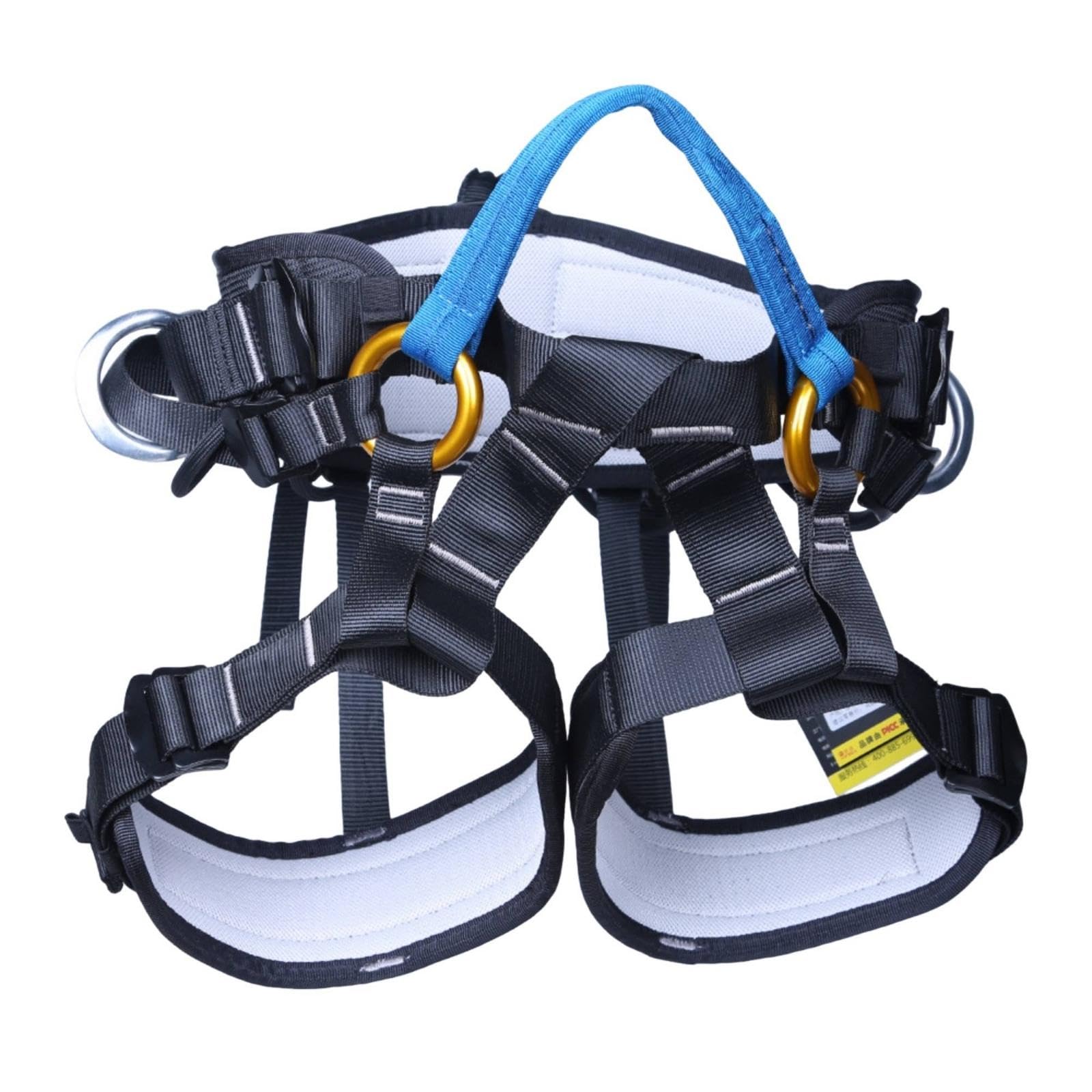 Arborist Harness Padded Arborist Harness with Leg Straps Adjustable for Arborists, Elevated Work, Rope Training Blue-image-28